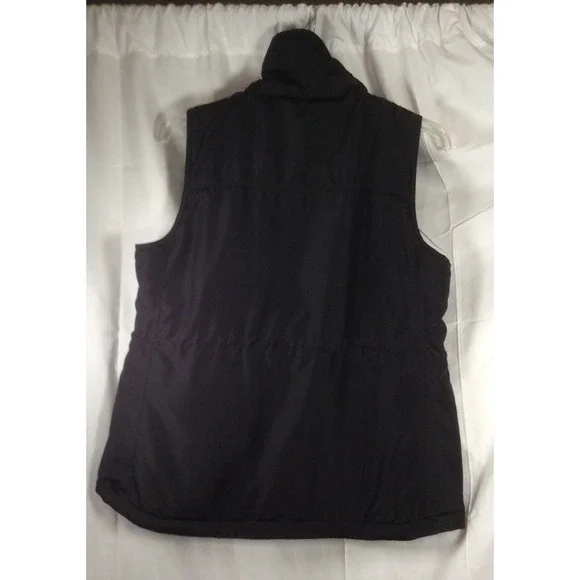 Hannah Brand Women's S Black Sleeveless Snap Close Vest Size Large - Picture 3 of 15